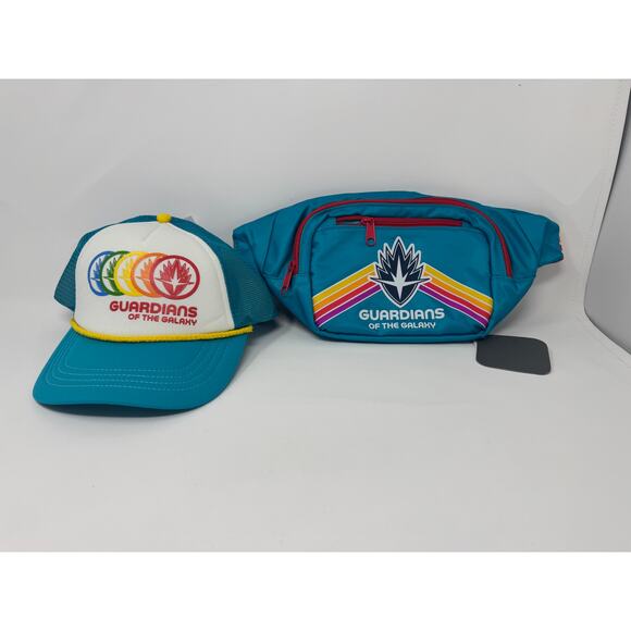 Guardians of the Galaxy Cosmic Rewind  Hat and Fanny Pack Disney Parks NEW - Picture 1 of 5